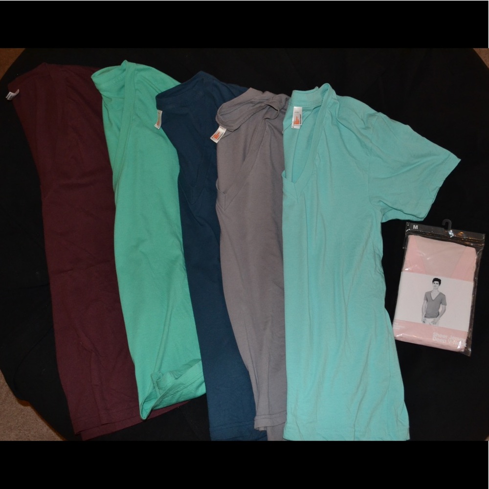 ✨ LOT OF [6] American Apparel T-SHIRTS - Medium ✨